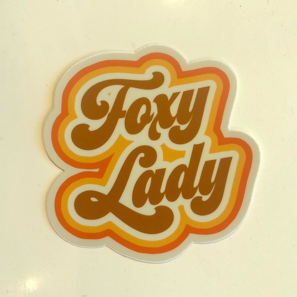 Foxy lady sticker